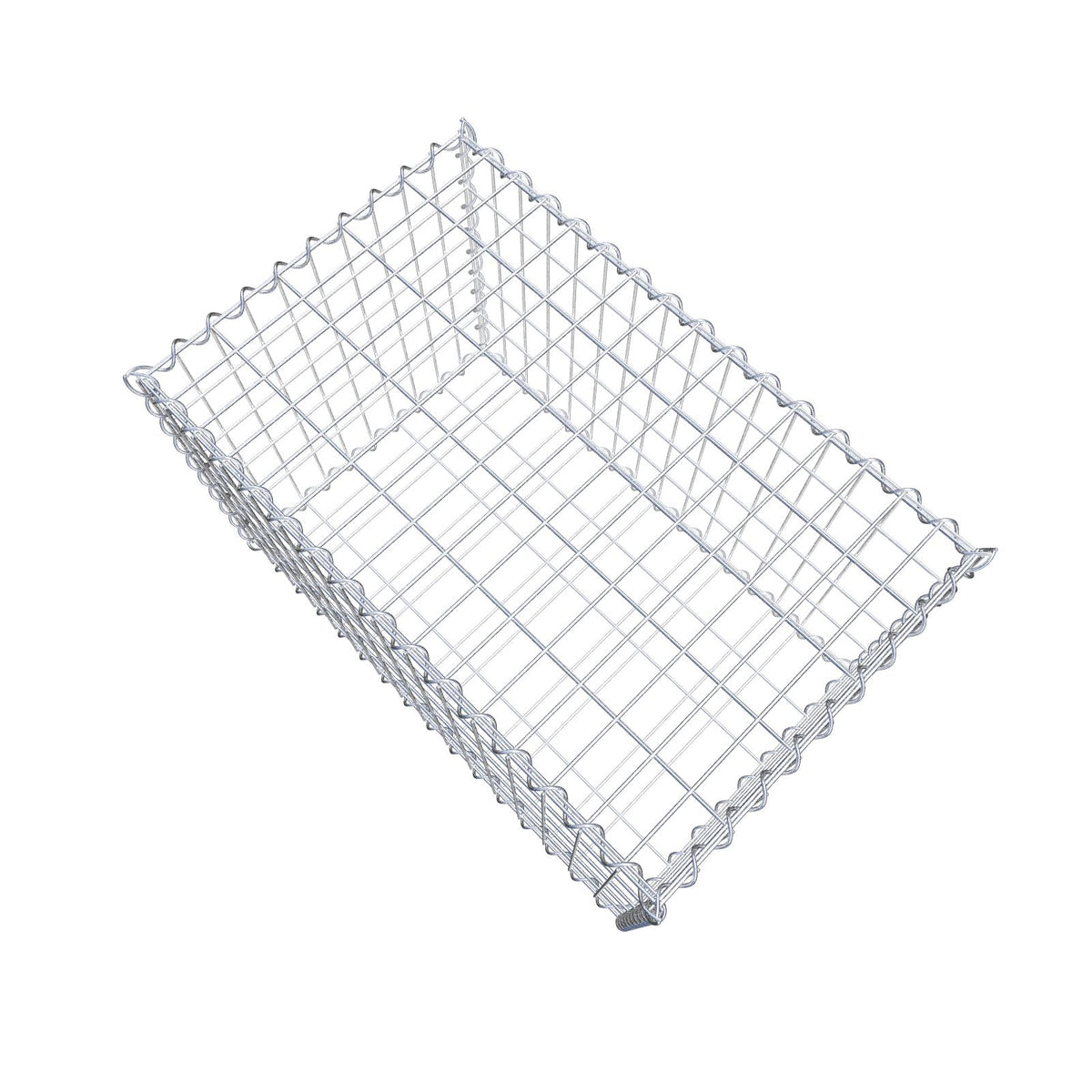 Gabbione 80 cm x 50 cm x 50 cm (L x H x P), maglia 5 cm x 10 cm, spirale