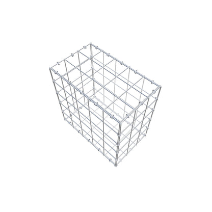 Gabion 50 cm x 50 cm x 30 cm (L x H x P), mailles 10 cm x 10 cm, anneau en C
