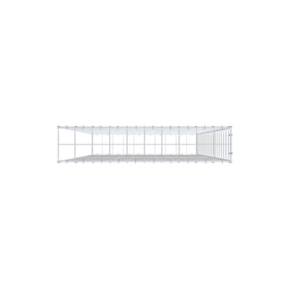 Anbaugabione Typ 2 200 cm x 100 cm x 20 cm (L x H x T), Maschenweite 10 cm x 10 cm, C-Ring