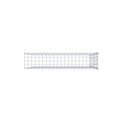 Gabion rapporté type 4 100 cm x 90 cm x 20 cm (L x H x P), mailles 5 cm x 10 cm, spirale