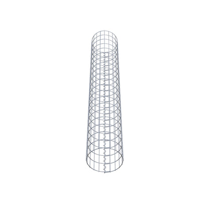 Gabionensäule rund 32 cm Durchmesser, 200 cm Höhe, Maschenweite 5 cm x 10 cm