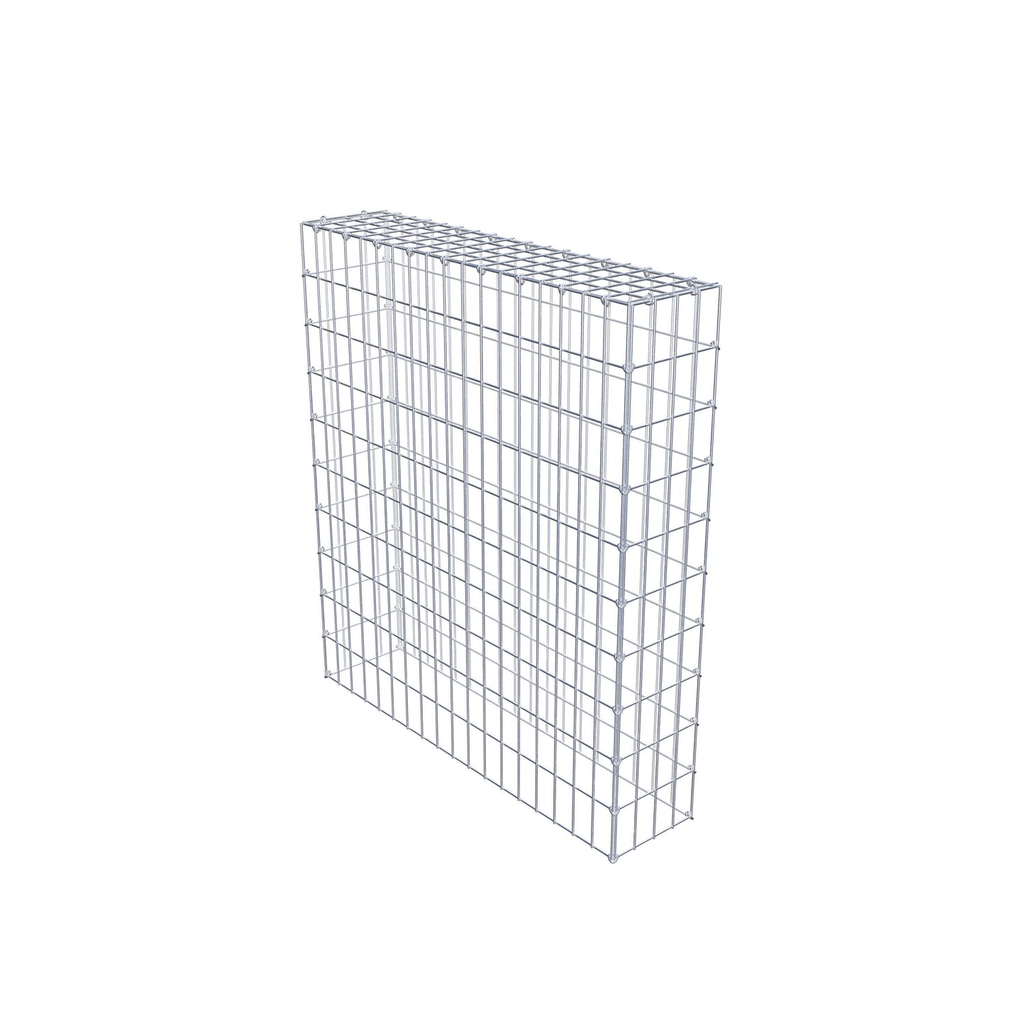 Gabbione aggiuntivo di tipo 3 100 cm x 90 cm x 20 cm (L x H x P), maglia 5 cm x 10 cm, anello a C