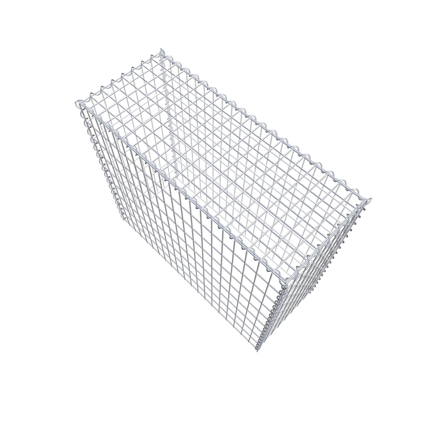 Opvokset gabion type 3 100 cm x 90 cm x 40 cm (L x H x D), maskestørrelse 5 cm x 10 cm, spiral