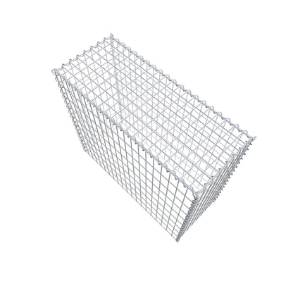 Opvokset gabion type 3 100 cm x 90 cm x 40 cm (L x H x D), maskestørrelse 5 cm x 10 cm, spiral