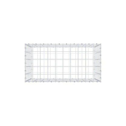 Gabion 100 cm x 60 cm x 50 cm (L x H x D), mesh size 10 x 10 cm, spiral ring