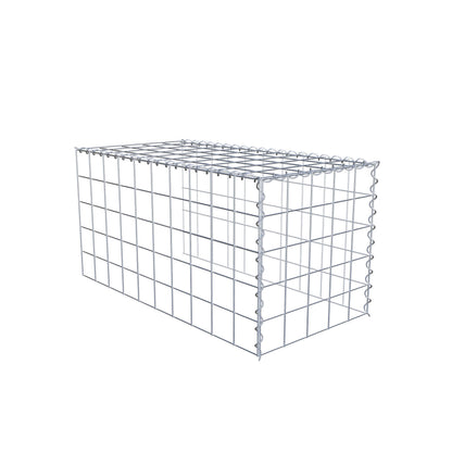Gavión complementario tipo 4 100 cm x 50 cm x 50 cm (L x A x P), malla 10 cm x 10 cm, espiral