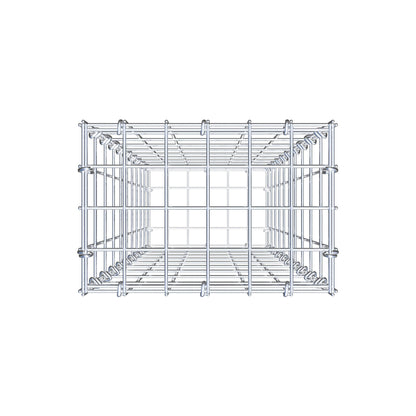 Gabion 100 cm x 30 cm x 20 cm (L x H x P), mailles 5 cm x 10 cm, anneau en C