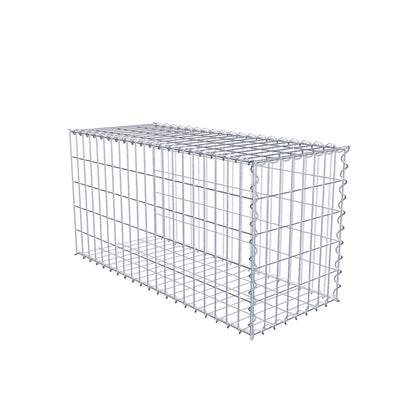 Anbaugabione Typ 2 100 cm x 50 cm x 40 cm (L x H x T), Maschenweite 5 cm x 10 cm, Spirale