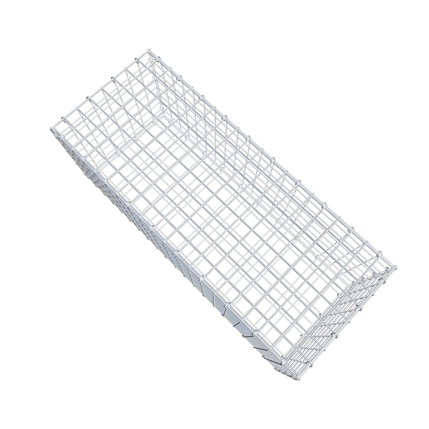 Gavión 100 cm x 40 cm x 40 cm (L x A x P), luz de malla 5 cm x 5 cm, anillo en C