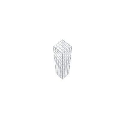 Mounted gabion type 4 100 cm x 20 cm x 20 cm (L x H x D), mesh size 5 cm x 5 cm, C-ring