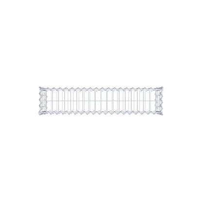 Lot de 2 gabions 100 cm x 30 cm x 20 cm (L x H x P), mailles 5 x 10 cm, spirale