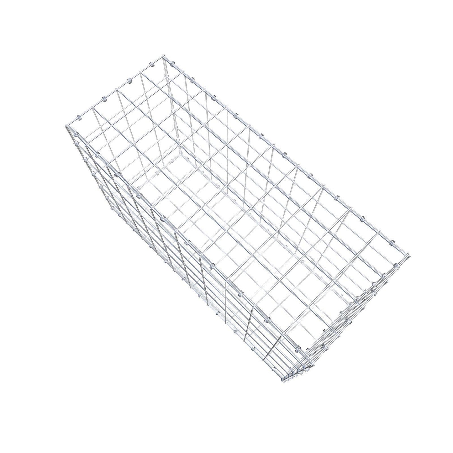 Gabion 100 cm x 60 cm x 40 cm (L x H x D), maskstorlek 10 x 10 cm, spiralring