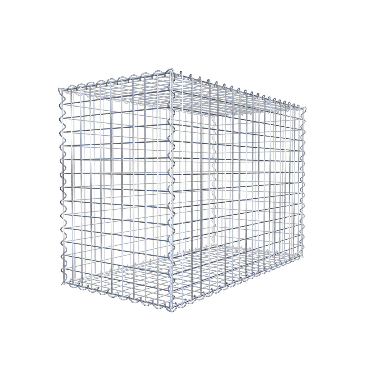 Gavión 100 cm x 70 cm x 50 cm (L x A x P), luz de malla 5 cm x 5 cm, en espiral