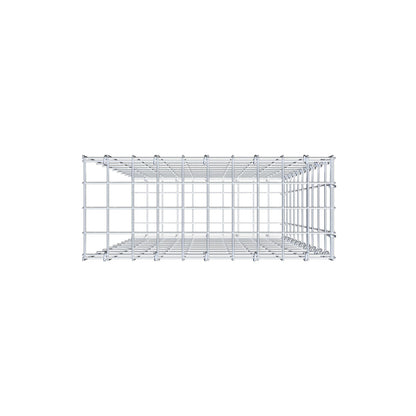 Anbaugabione Typ 2 100 cm x 50 cm x 20 cm, Maschenweite 5 cm x 10 cm, C-Ring