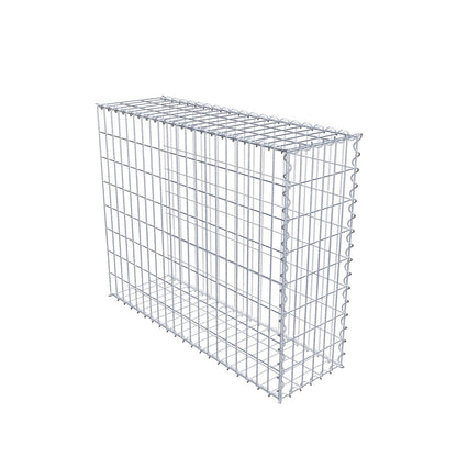 Opvokset gabion type 2 100 cm x 80 cm x 30 cm (L x H x D), maskestørrelse 5 cm x 10 cm, spiral
