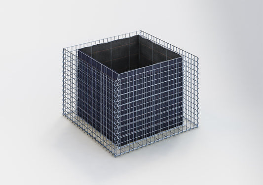 Rechthoekig verhoogd bed 100 cm x 70 cm x 100 cm (L x H x D), maaswijdte 5 x 5 cm, wanddikte 10 cm
