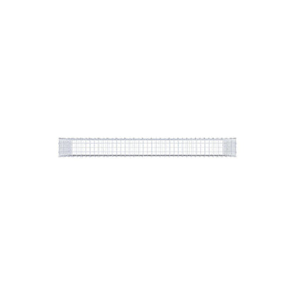 Gabion 200 cm x 100 cm x 20 cm (L x H x D), maskestørrelse 5 x 5 cm, spiralring