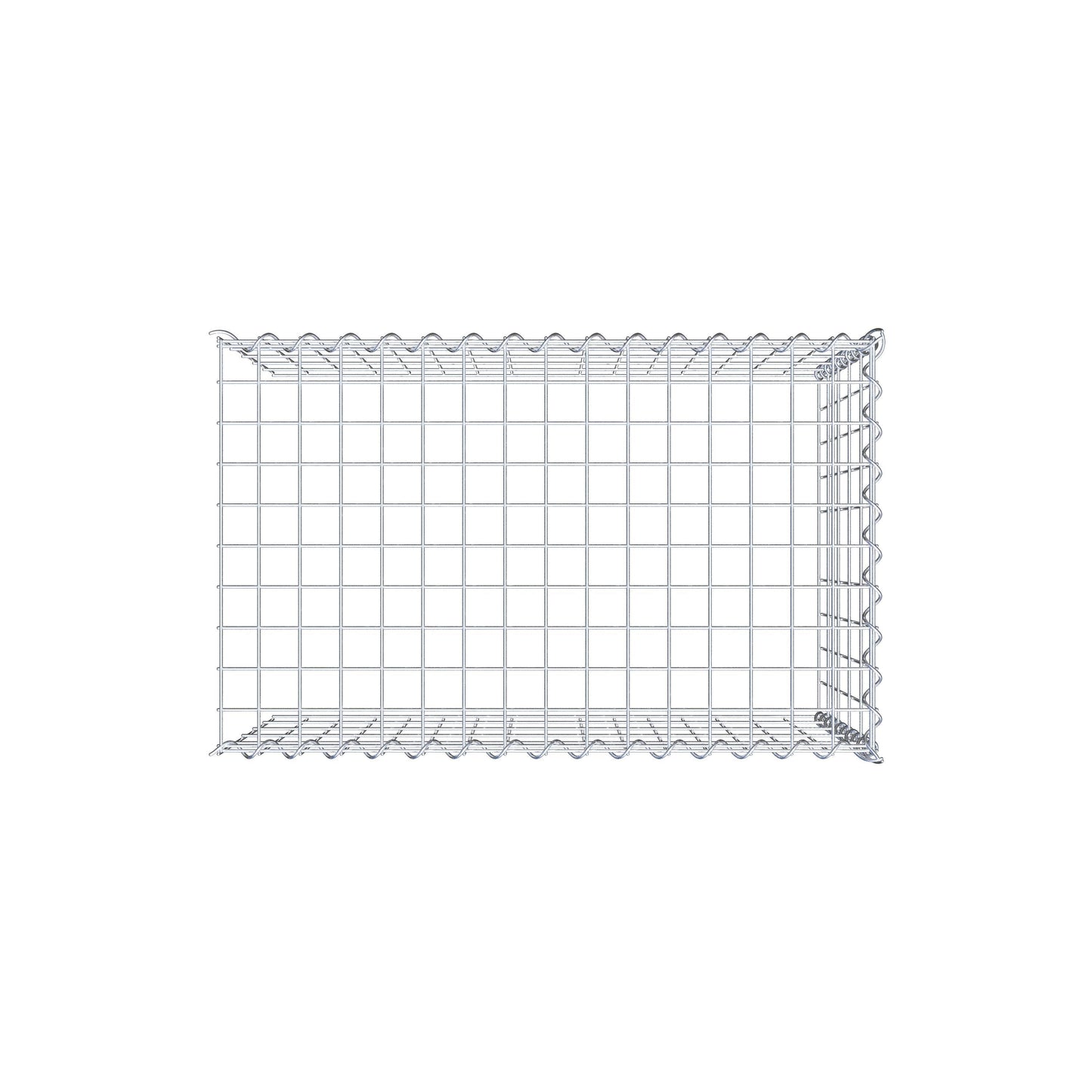 Anbaugabione Typ 4 80 cm x 50 cm x 50 cm (L x H x T), Maschenweite 5 cm x 10 cm, Spirale