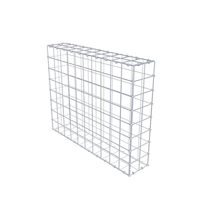 Schanskorf 100 cm x 80 cm x 20 cm (L x H x D), maaswijdte 10 x 10 cm, spiraalring