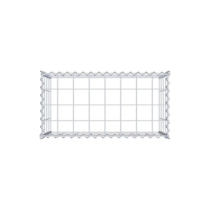 Extra gabion typ 3 80 cm x 40 cm x 40 cm (L x H x D), maskstorlek 10 cm x 10 cm, spiral