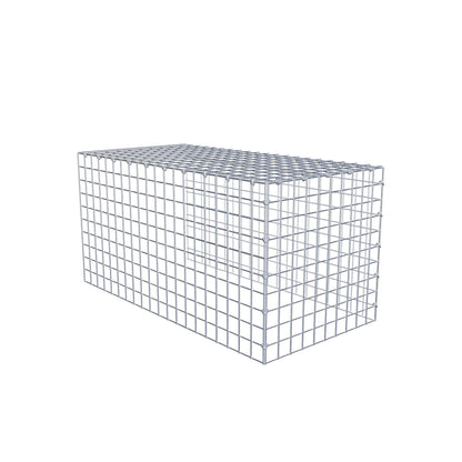 Anbaugabione Typ 4 100 cm x 50 cm x 50 cm (L x H x T), Maschenweite 5 cm x 5 cm, C-Ring