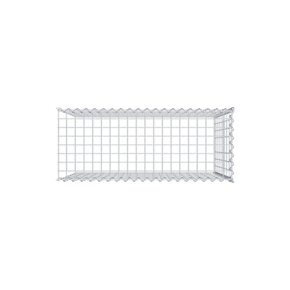 Opvokset gabion type 4 100 cm x 80 cm x 40 cm (L x H x D), maskestørrelse 5 cm x 10 cm, spiral