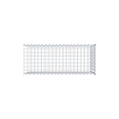 Gabion rapporté type 2 100 cm x 50 cm x 40 cm (L x H x P), mailles 5 cm x 5 cm, spirale