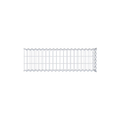 Gabion rapporté type 2 100 cm x 20 cm x 30 cm (L x H x P), mailles 5 cm x 10 cm, spirale