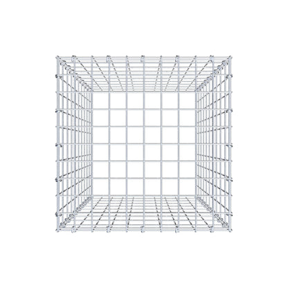 Mounted gabion type 3 100 cm x 50 cm x 50 cm (L x H x D), mesh size 5 cm x 10 cm, C-ring