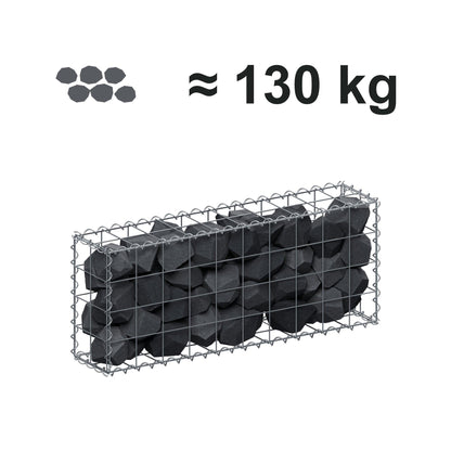 Gabion 100 cm x 40 cm x 20 cm (L x H x P), mailles 10 cm x 10 cm, spirale