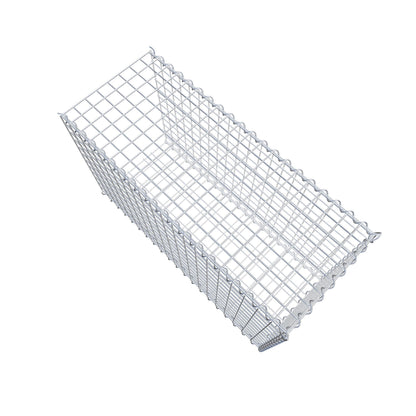 Gabion rapporté type 2 100 cm x 60 cm x 40 cm (L x H x P), mailles 5 cm x 5 cm, spirale