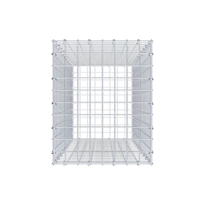 Gabbione 100 cm x 40 cm x 50 cm (L x H x P), maglia 5 cm x 5 cm, anello a C