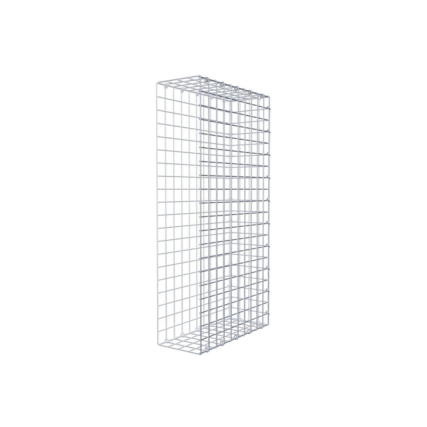 Gavión complementario de tipo 2 100 cm x 50 cm x 20 cm (largo x alto x fondo), malla 5 cm x 5 cm, anillo en C