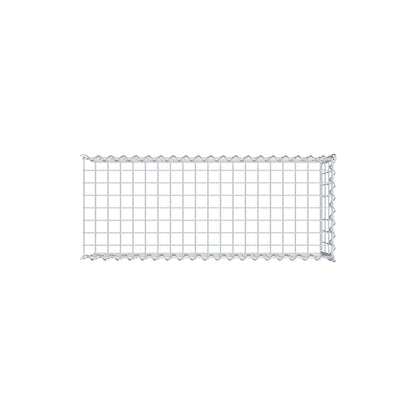 Anbaugabione Typ 4 100 cm x 30 cm x 40 cm (L x H x T), Maschenweite 5 cm x 10 cm, Spirale