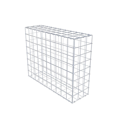Gabion 100 cm x 80 cm x 30 cm (L x H x D), maskstorlek 10 x 10 cm, spiralring