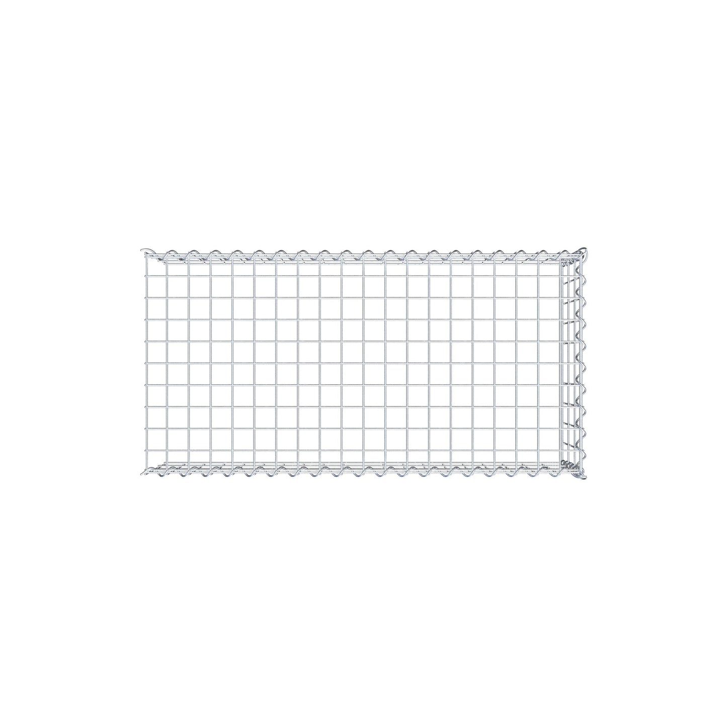 Anbaugabione Typ 4 100 cm x 30 cm x 50 cm (L x H x T), Maschenweite 5 cm x 10 cm, Spirale
