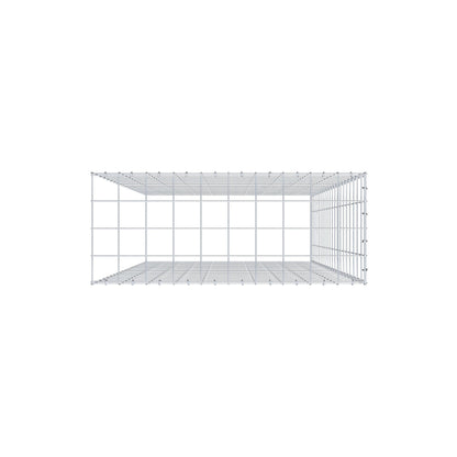 Fourche rapportée type 4 200 cm x 100 cm x 40 cm (L x H x P), maille 10 cm x 10 cm, anneau en C