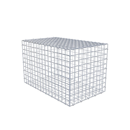 Gabbione 80 cm x 50 cm x 50 cm (L x H x P), maglia 5 cm x 5 cm, anello a C