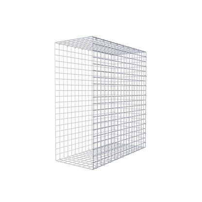 Monteret gabion type 2 100 cm x 90 cm x 40 cm (L x H x D), maskestørrelse 5 cm x 5 cm, C-ring