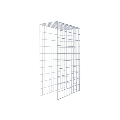Gabbione aggiuntivo tipo 4 100 cm x 60 cm x 30 cm (L x H x P), maglia 5 cm x 10 cm, anello a C