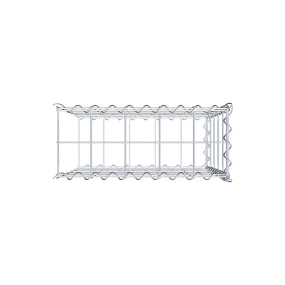 Gabbione aggiuntivo tipo 2 50 cm x 50 cm x 20 cm (L x H x P), dimensione maglia 10 cm x 10 cm, a spirale