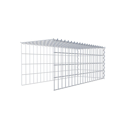 Gavión complementario tipo 4 100 cm x 40 cm x 40 cm (L x A x P), malla 5 cm x 10 cm, espiral