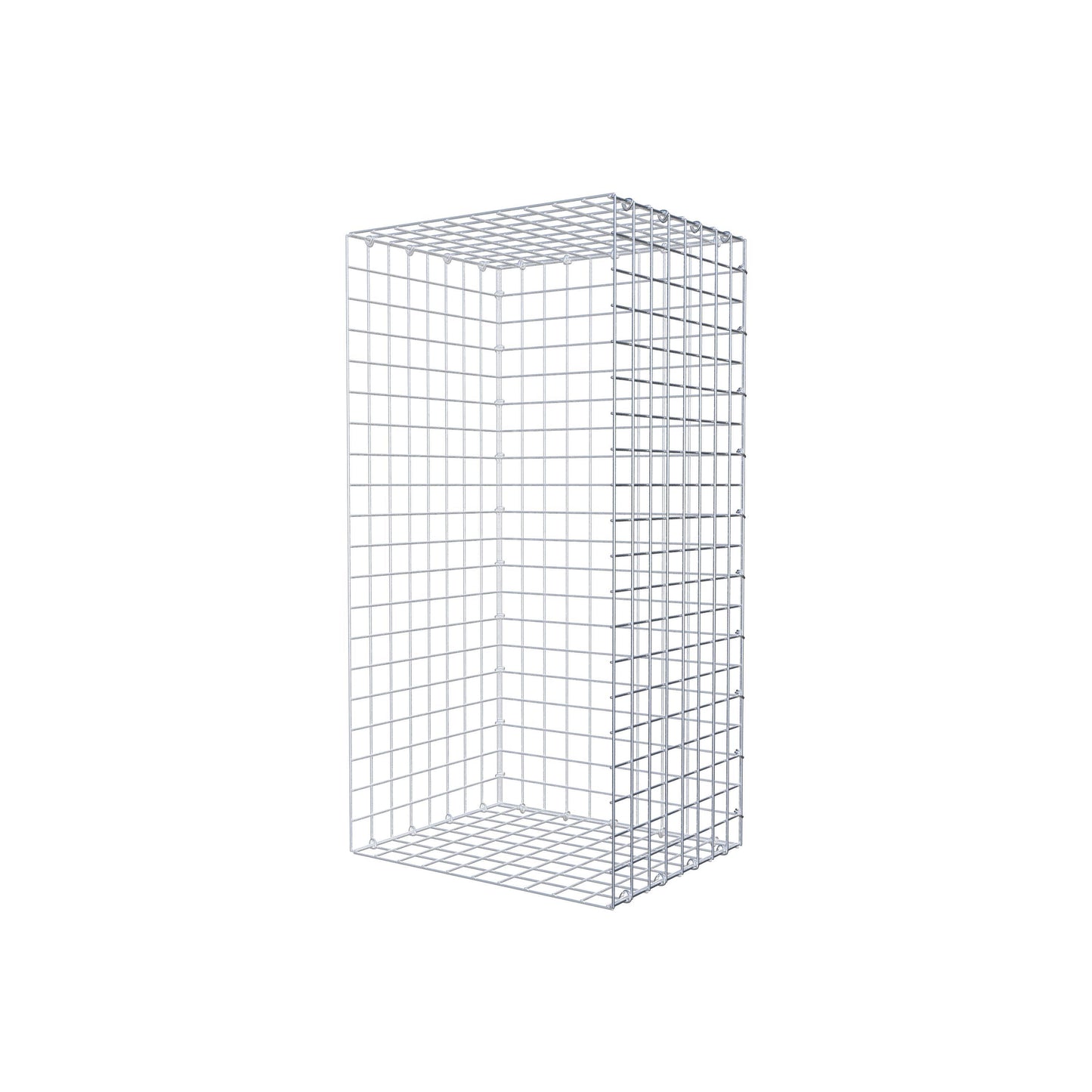 Opzetpaal type 2 100 cm x 40 cm x 50 cm (L x H x D), maaswijdte 5 cm x 5 cm, C-ring