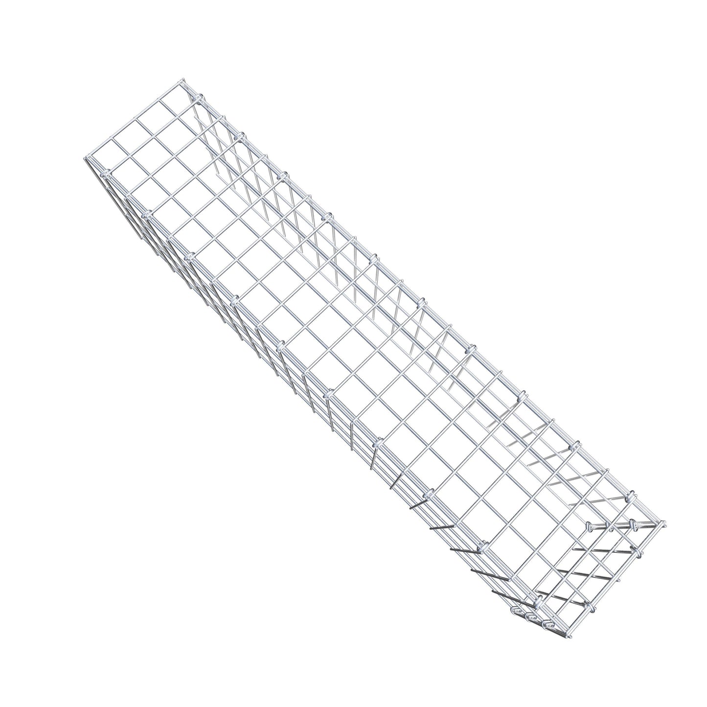 Gavión complementario de tipo 4 100 cm x 30 cm x 20 cm (L x A x P), malla 5 cm x 10 cm, anillo en C