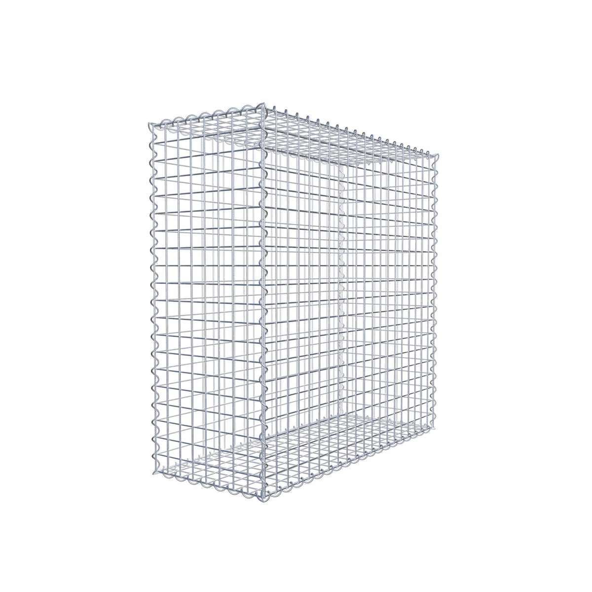 Gabion 100 cm x 100 cm x 40 cm (L x H x P), mailles 5 cm x 5 cm, spirale