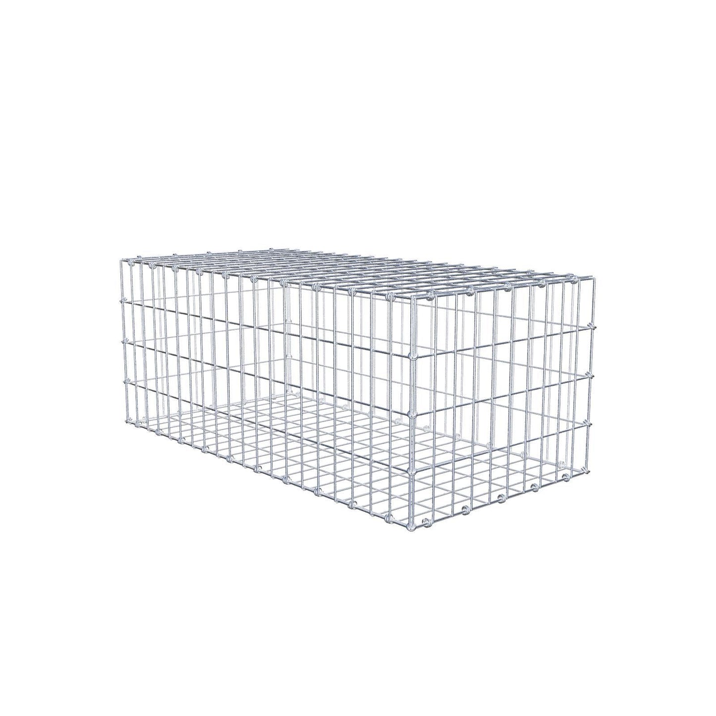 Gabion 100 cm x 40 cm x 50 cm (L x H x P), mailles 5 x 10 cm, anneau en spirale