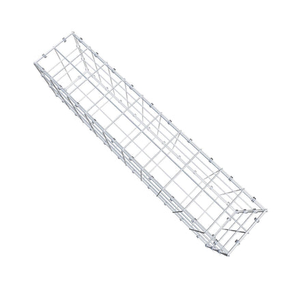 Gabion 100 cm x 30 cm x 20 cm (L x H x P), mailles 10 x 10 cm, anneau en spirale