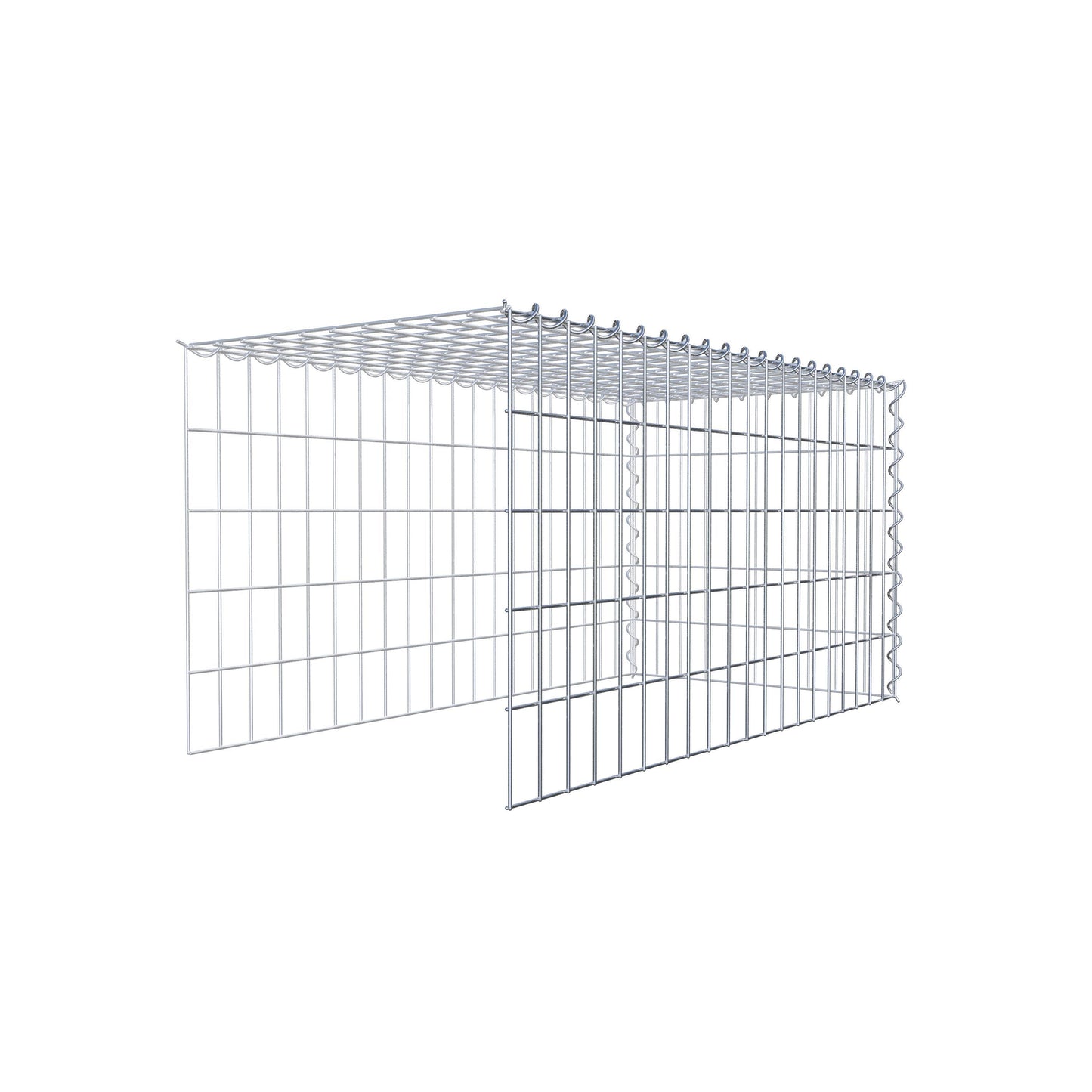 Gavión complementario tipo 4 100 cm x 50 cm x 50 cm (L x A x P), malla 5 cm x 10 cm, espiral