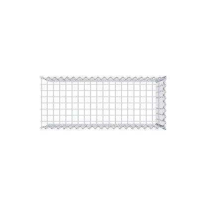 Opvokset gabion type 4 100 cm x 50 cm x 40 cm (L x H x D), maskestørrelse 5 cm x 10 cm, spiral