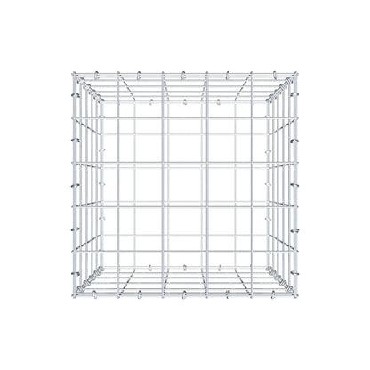 Gabion 50 cm x 50 cm x 50 cm (L x H x P), mailles 10 cm x 10 cm, anneau en C